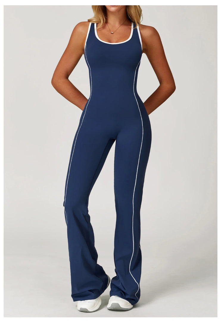 Sculpted Seamless Performance Jumpsuit With Front Zip