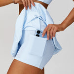 Load image into Gallery viewer, High Waist Tennis Skirt With Breathable Pockets Nylon
