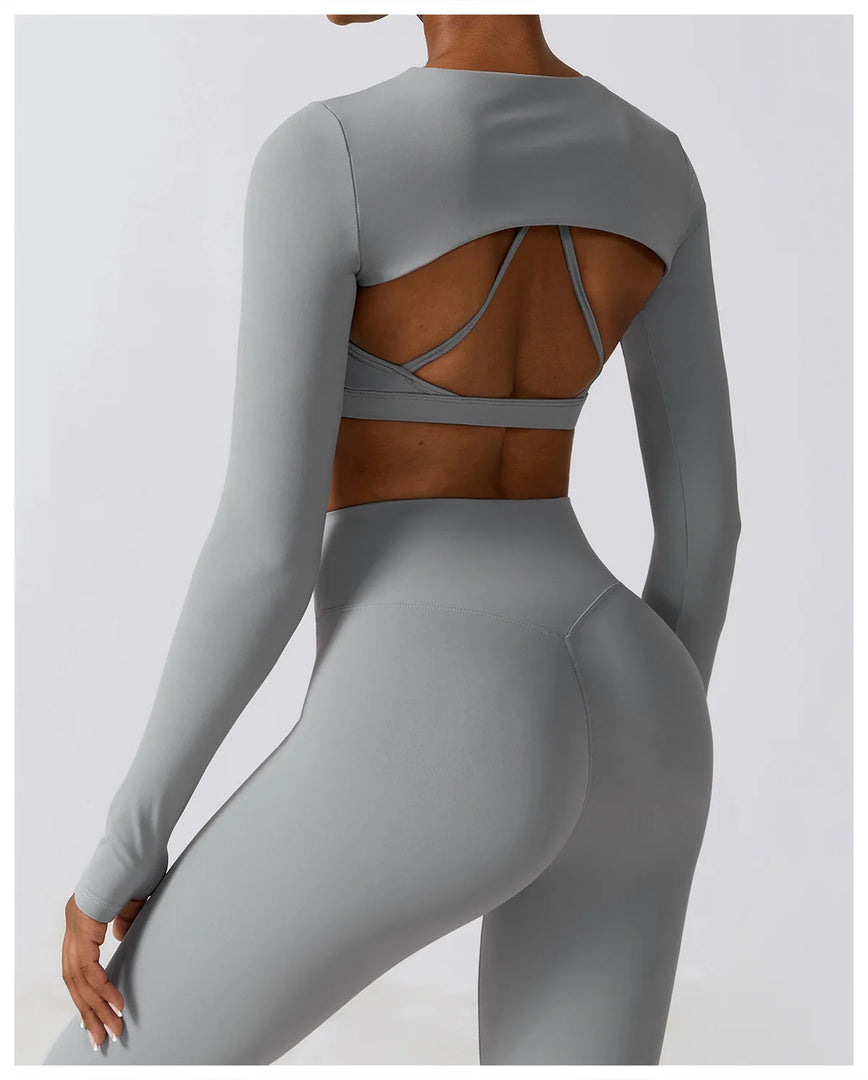 Nude Seamless Contour Knit Longline Performance Top