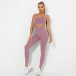 Load image into Gallery viewer, Seamless Contour Two Piece Yoga Set Performance Wear
