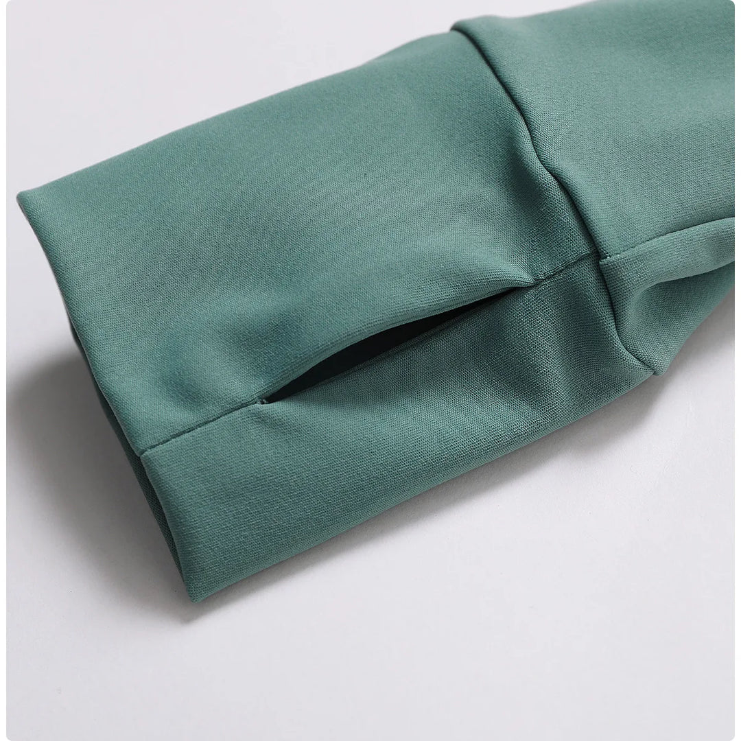 Luxurious Contoured Yoga Jacket With Nylon Zip Front