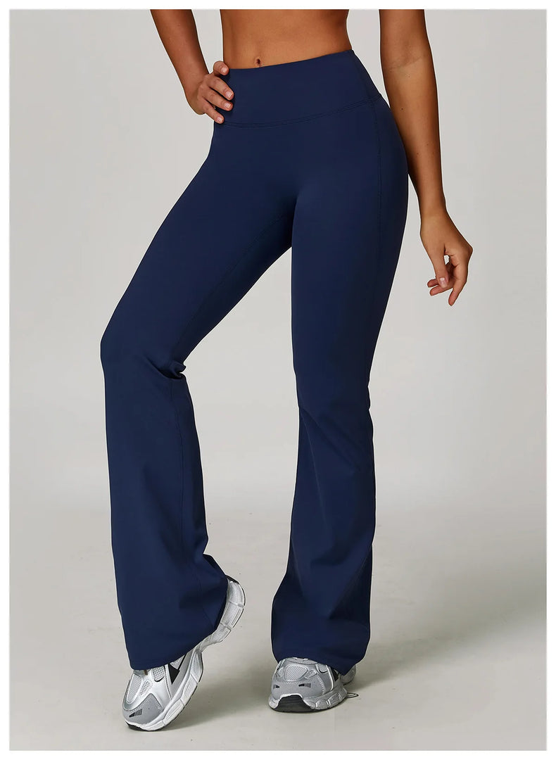 Luxuriously High Waist Contour Bell Bottom Leggings