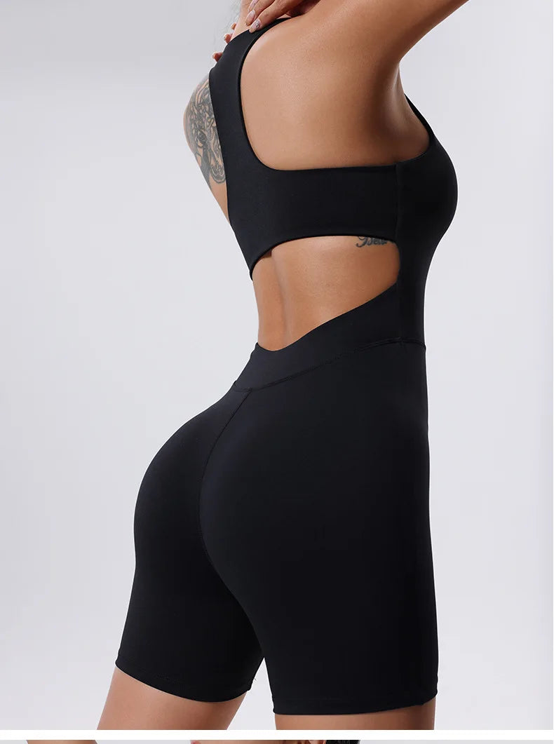 Premium Contoured One Piece Tracksuit Yoga Nylon Elite Lux