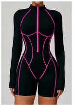 Load image into Gallery viewer, Contoured Zip Front Performance Tracksuit Yoga Set Premium
