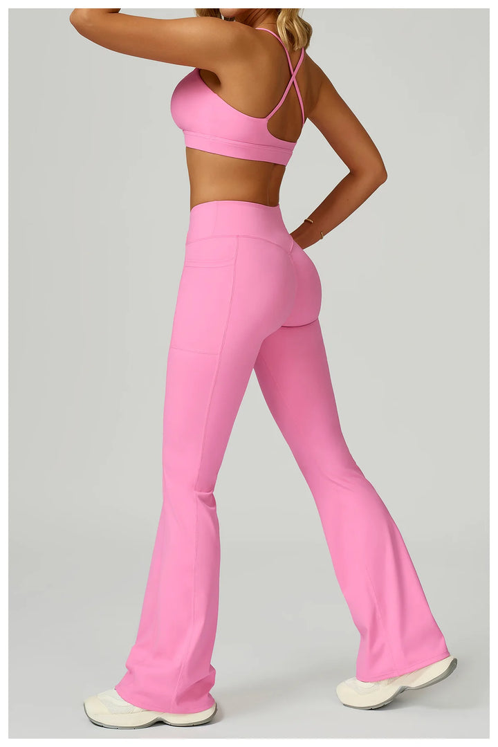 Two Piece Ultra Performance Yoga Luxe Set High Waist Band