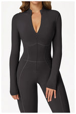 Load image into Gallery viewer, Premium Seamless Sculpted One Piece Yoga Tracksuit
