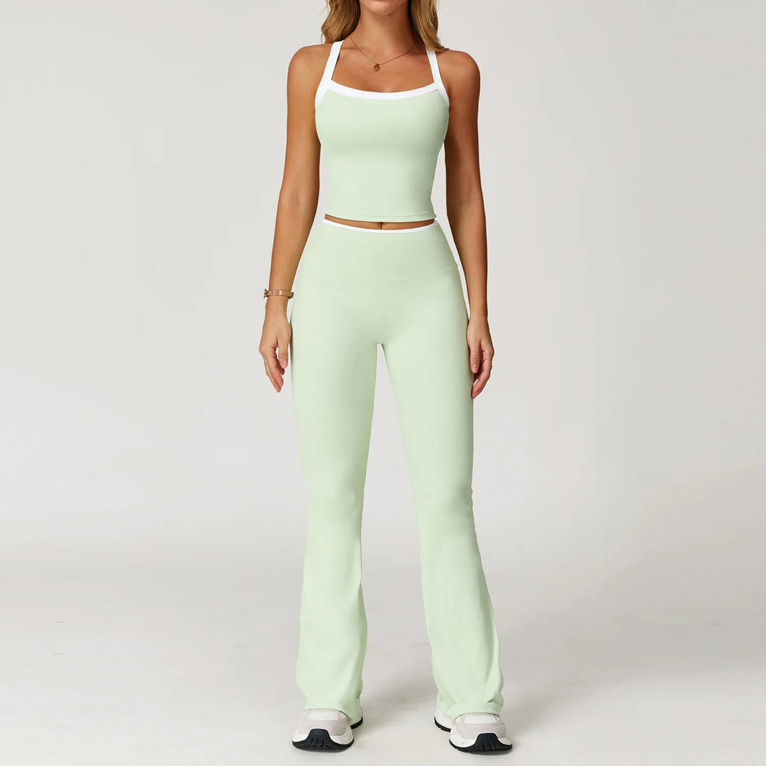 Luxurious Contour Seamless 2 Piece Athleisure Set Nylon