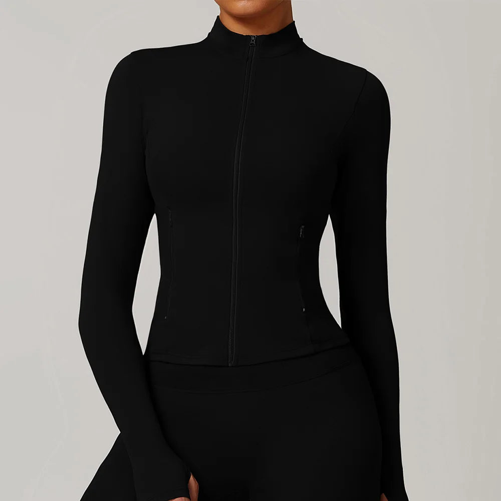 Premium Breathable Long Sleeve Performance Gym Top Nylon