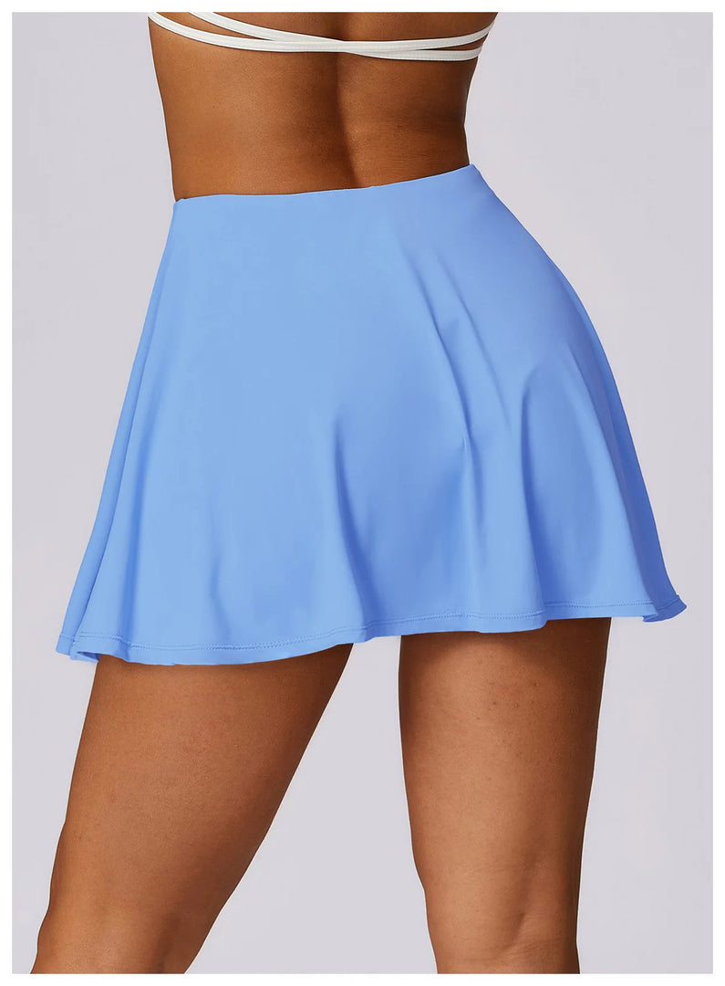 Seamless Performance Tennis Skort with Breathable Knit