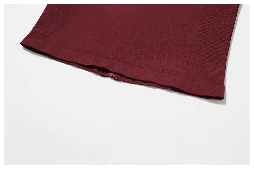 Seamless Long Sleeve Performance Jacket Zip Front Nylon