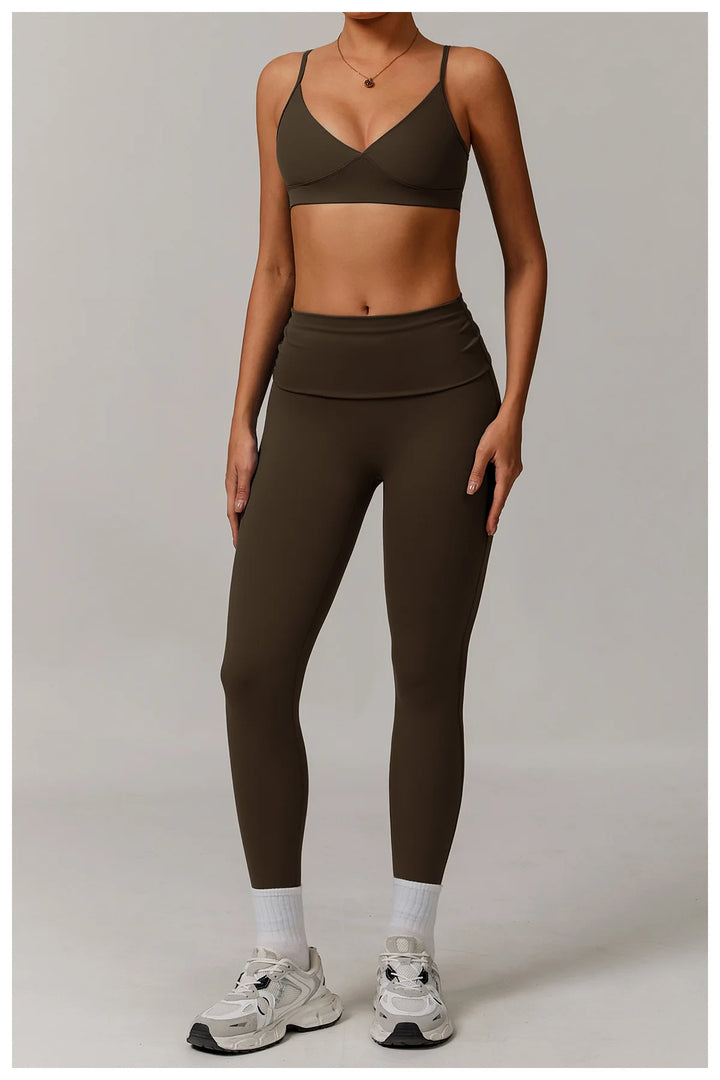 High Waist Contour Performance Leggings With Support