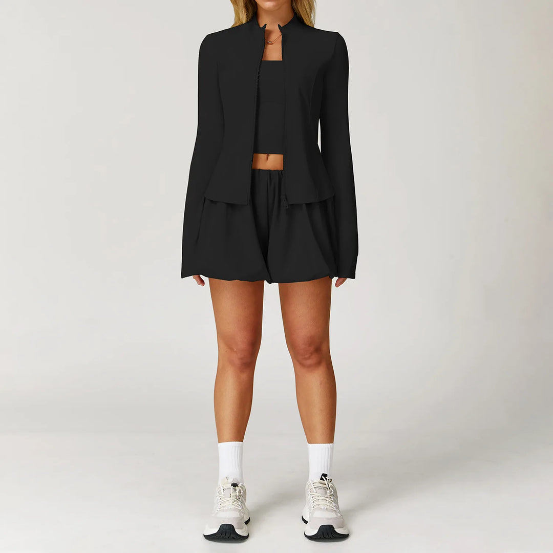 Sculpted Silhouette Two Piece Yoga Set Seamless Luxe