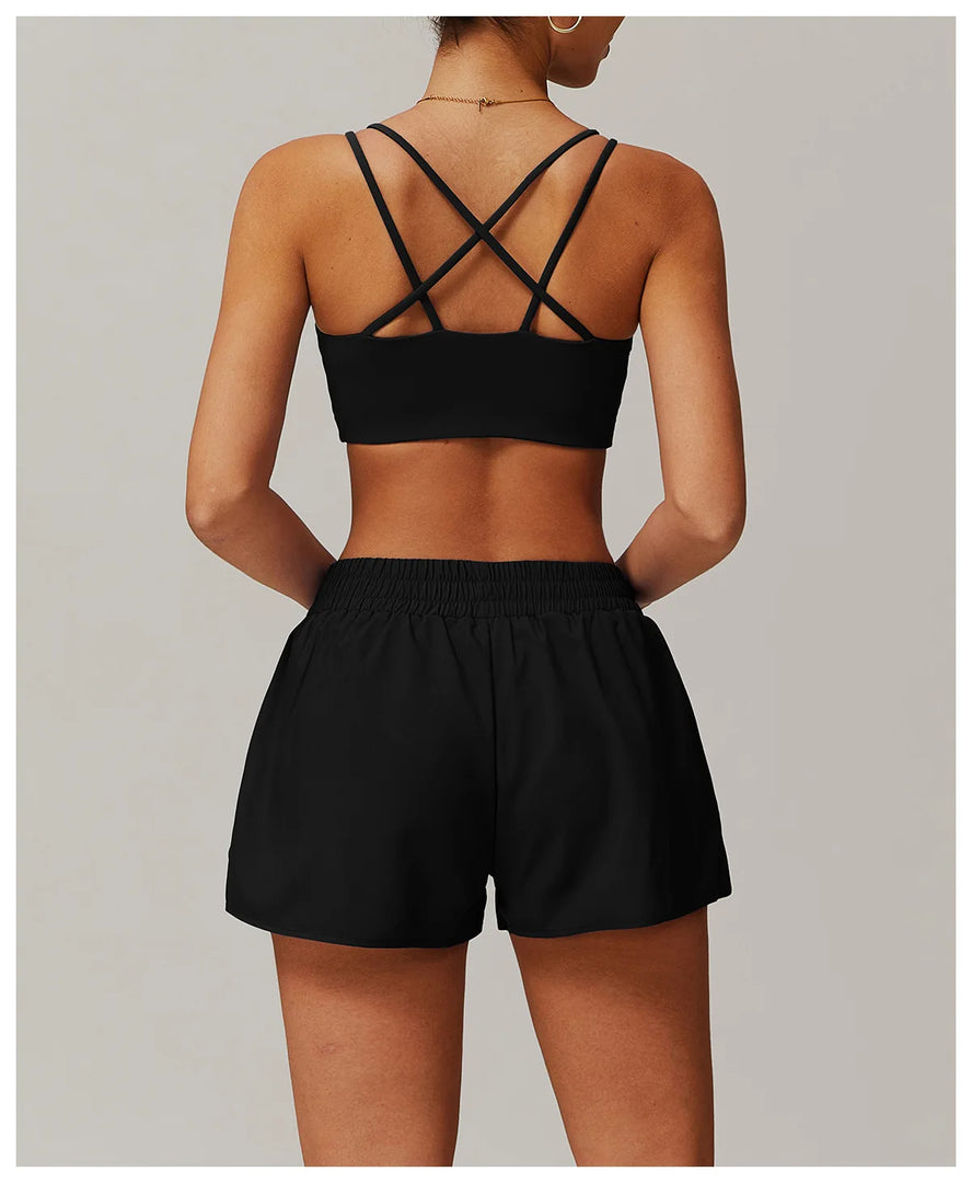 Premium Contoured Seamless Cross Back Performance Bra Pad