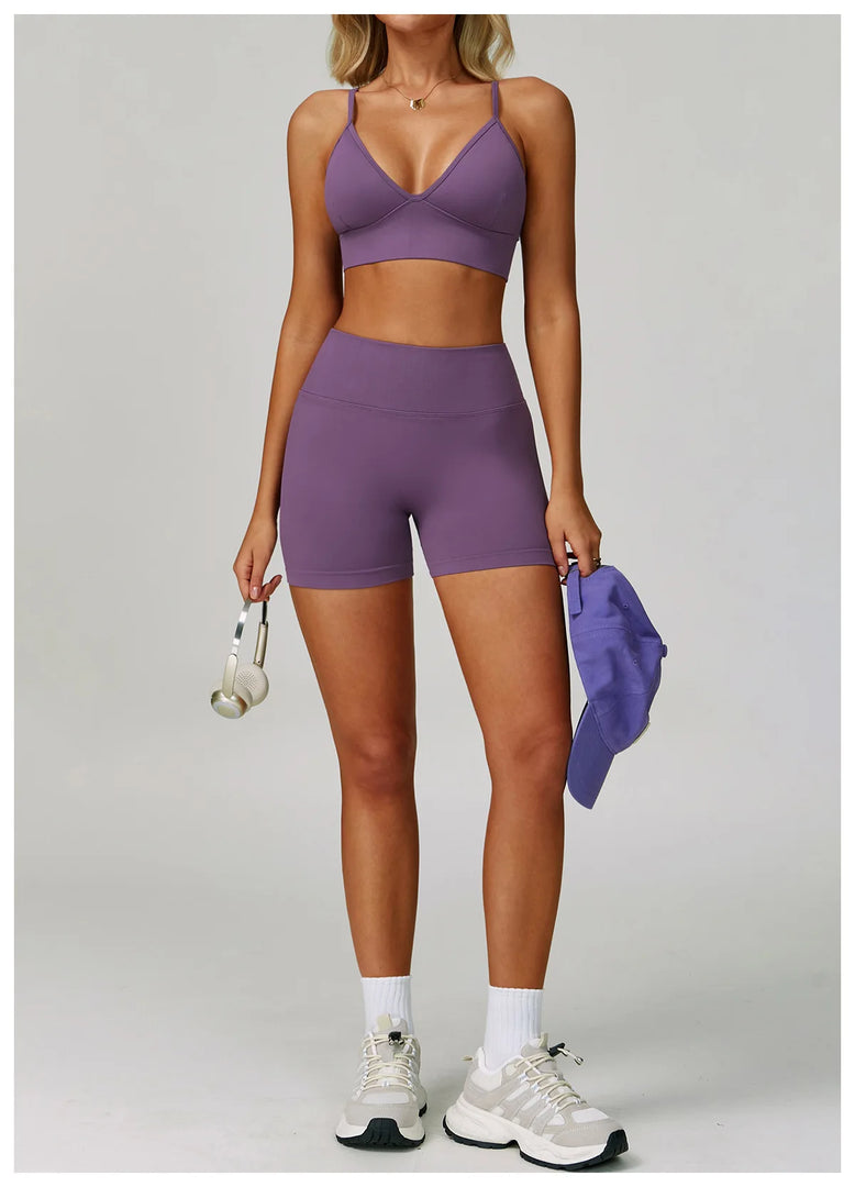 Breathable Shockproof Sports Bra With Adjustable Straps