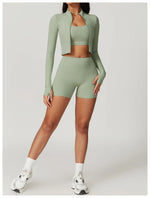 Load image into Gallery viewer, High Waist Yoga Shorts Contour Moisture Wicking Breathable
