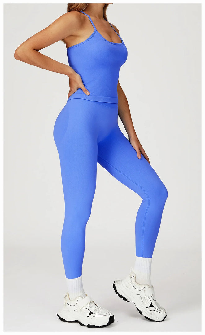 Seamless Contour Two Piece Yoga Set for Performance