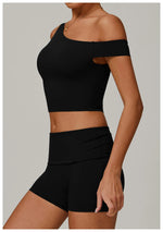 Load image into Gallery viewer, Breathable One Shoulder Sculpted Performance Contour Bra
