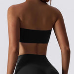 Load image into Gallery viewer, Strapless Padded Yoga Sports Bra Contour Silhouette
