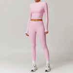 Load image into Gallery viewer, Signature 2 Piece Yoga Ensemble Nylon Plus Performance
