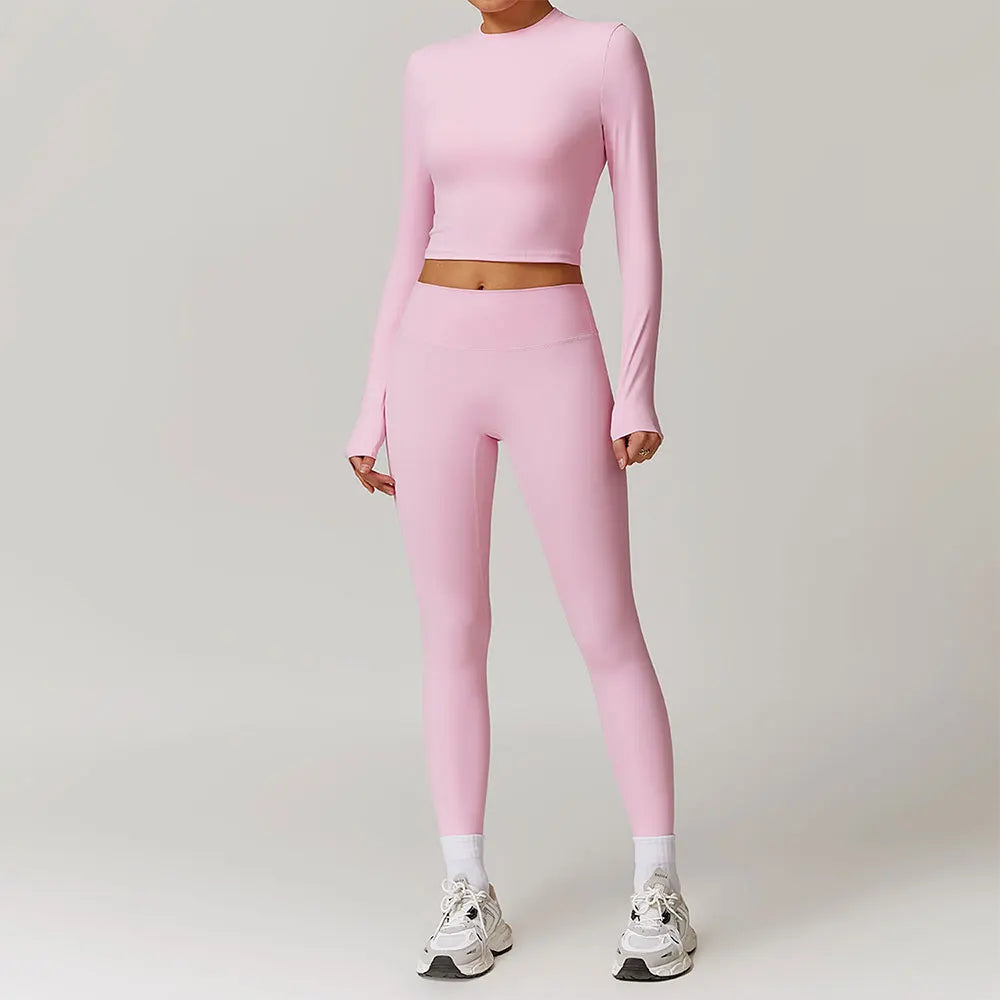 Signature 2 Piece Yoga Ensemble Nylon Plus Performance