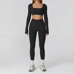 Load image into Gallery viewer, Seamless Premium Athleisure 2 Piece Leggings Set Nylon
