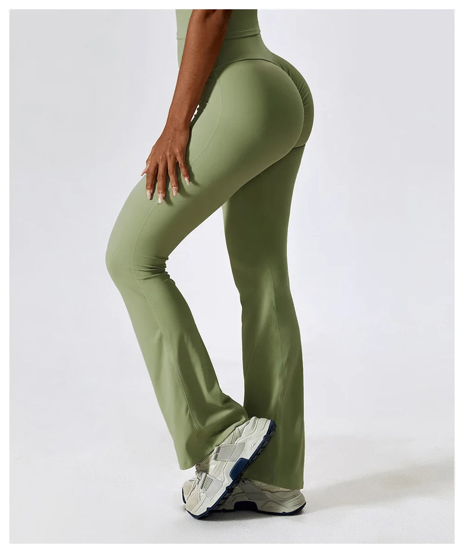 Luxuriant Contoured Breathable Leggings High Waist Knit