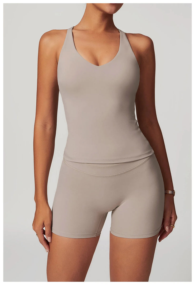 2 Piece Premium Contoured Leggings Set For Performance