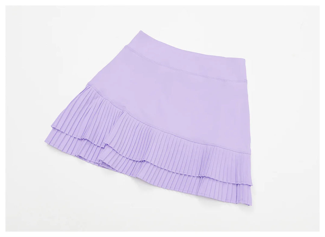 Elite Contoured Waist Pleated Tennis Skirt With Pockets