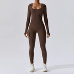 Load image into Gallery viewer, Seamless Contouring Yoga Bodysuit With Long Sleeves
