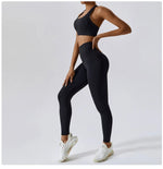 Load image into Gallery viewer, 2 Piece Premium Contoured Performance Yoga Leggings
