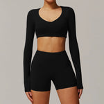 Load image into Gallery viewer, Seamless Contour Two Piece Yoga Set Luxe Performance Wear
