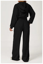 Load image into Gallery viewer, Luxurious 2 Piece Hooded Sweat Shirt Set Winter Wear Cotton
