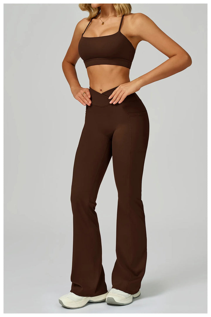 Two Piece Ultra Performance Yoga Luxe Set High Waist Band