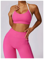 Load image into Gallery viewer, Contoured Halter Breathable Sport Bra Quick Dry Lift
