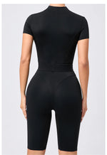 Load image into Gallery viewer, Seamless Zippered Contour Yoga Bodysuit for Performance
