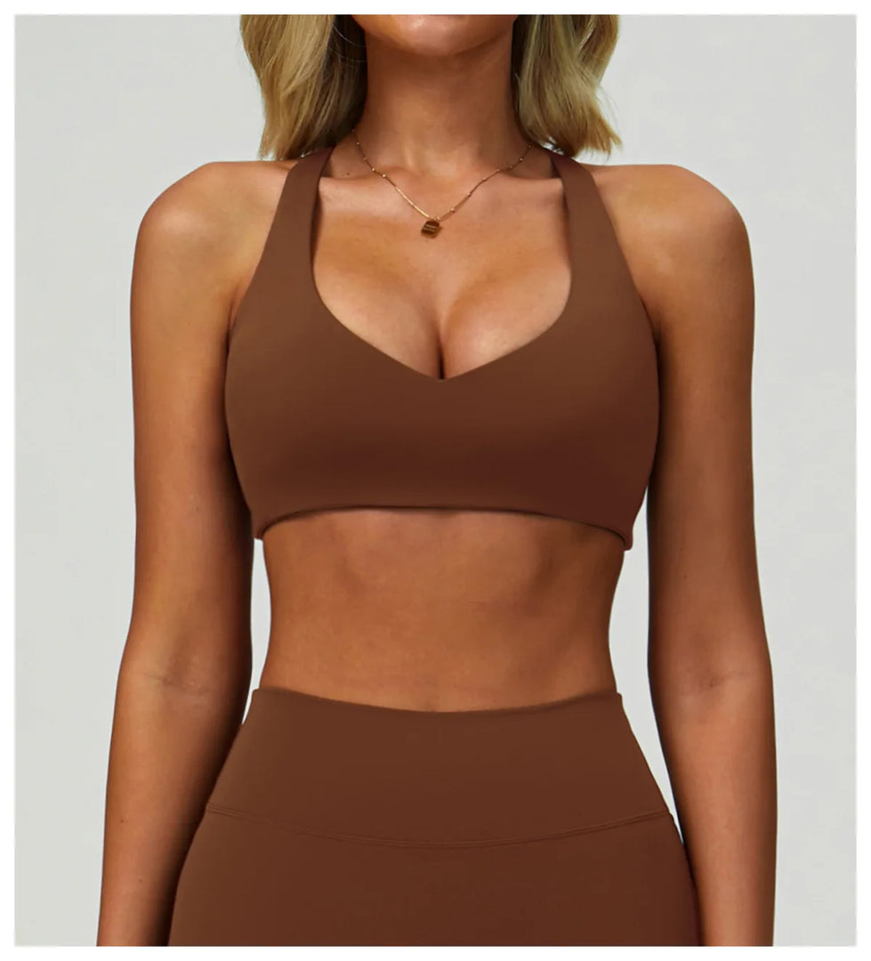 Contoured Breathable High Support Seamless Sports Bra