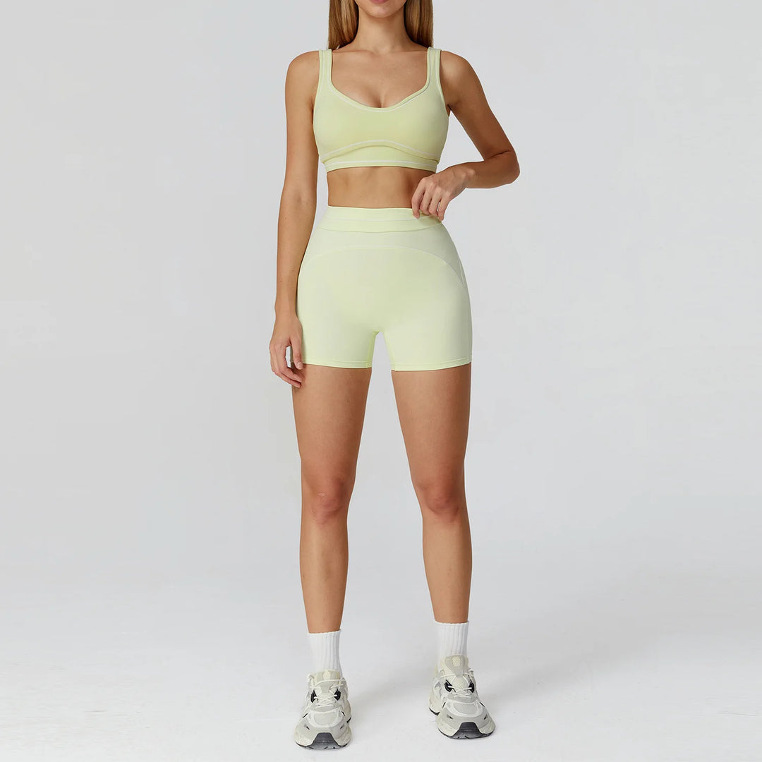 2 Piece Ultra Contour Seamless Yoga Set Performance Weave