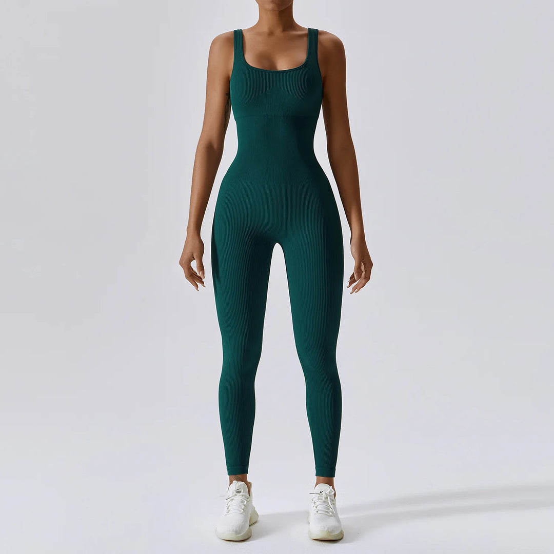 Spring Seamless Contour Yoga Body Suit Set Performance