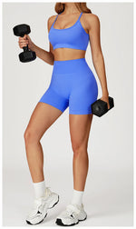 Load image into Gallery viewer, Seamless Contour Two Piece Yoga Set for Performance
