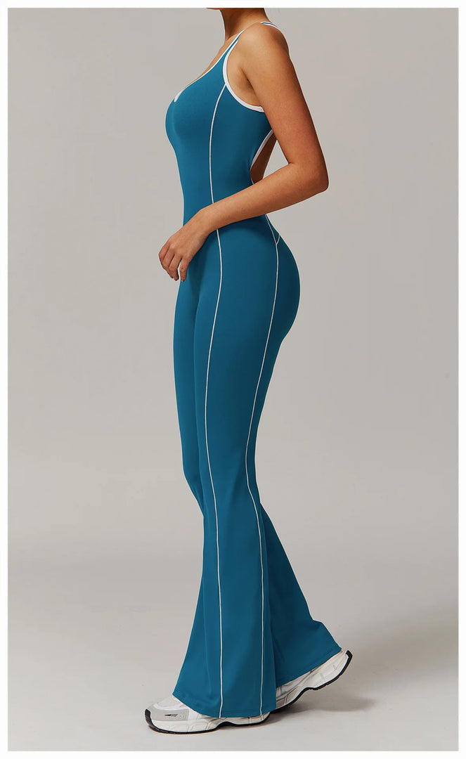 Sculpted Seamless Performance Jumpsuit With Front Zip