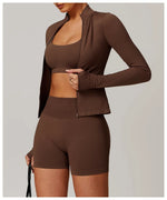 Load image into Gallery viewer, Seamless Long Sleeve Performance Jacket Zip Front Nylon

