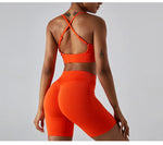 Load image into Gallery viewer, Seamless Contour 2 Piece Sculpted Yoga Wear Breathable
