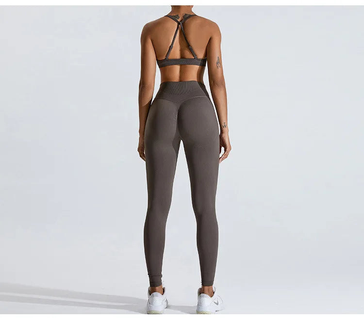 Seamless High Waist Contour Scrunch Leggings Premium