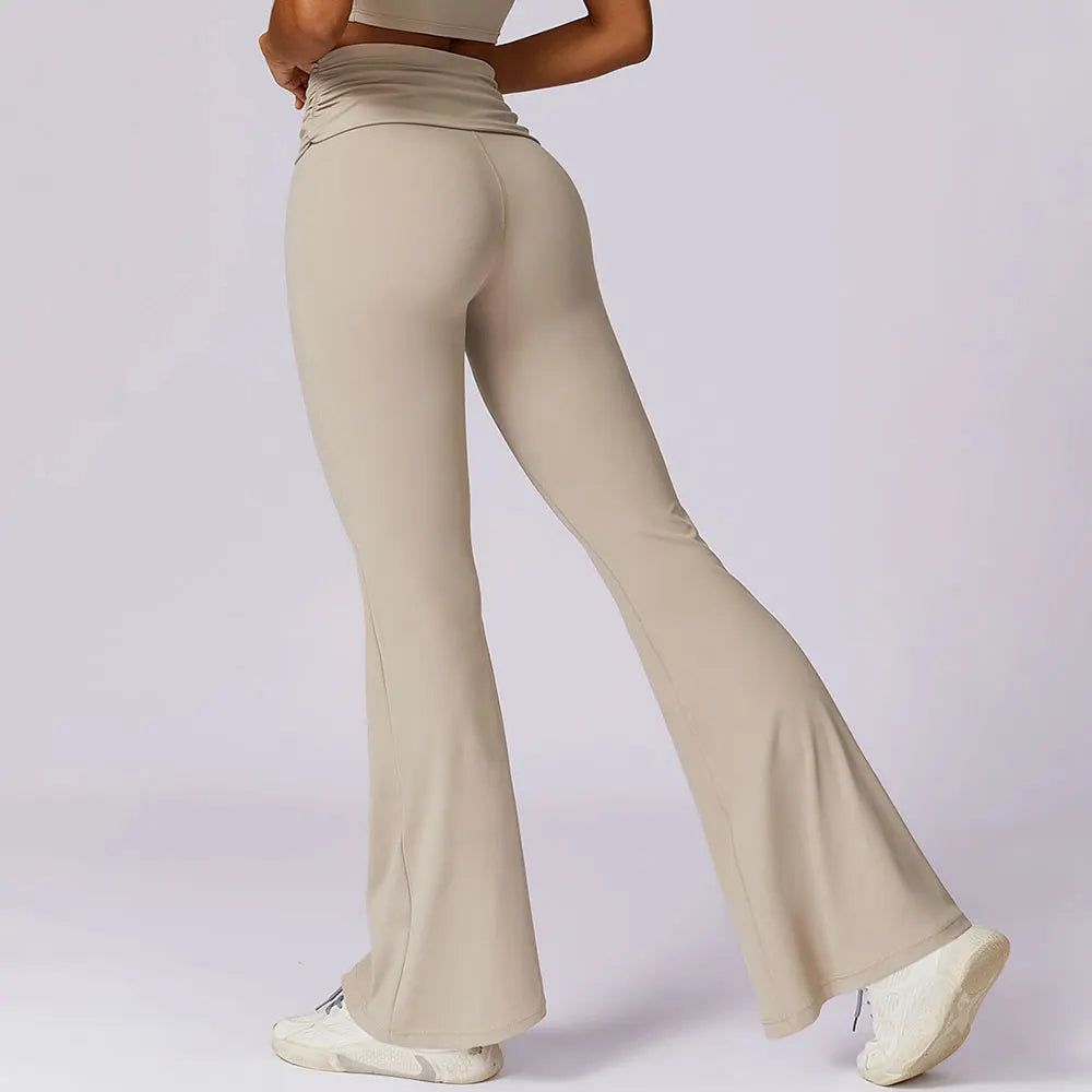 High Waist Flare Leggings for Studio Sophistication