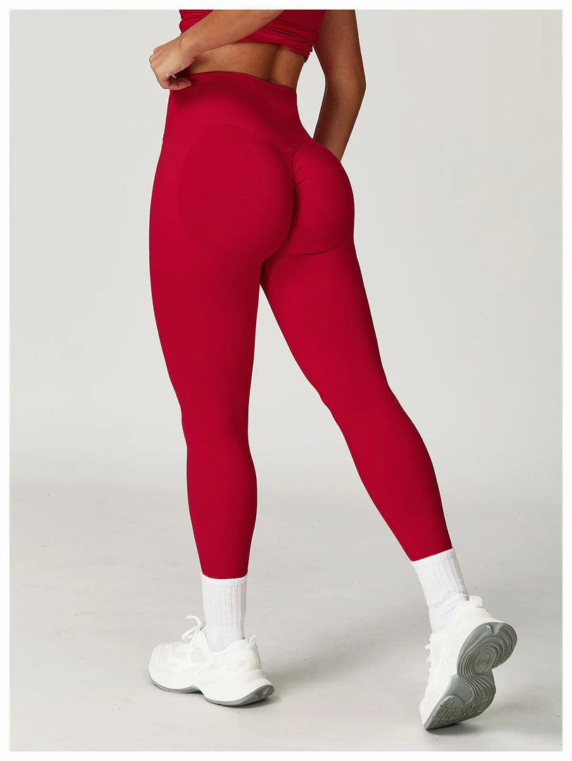 High Waist Contoured Seamless Leggings for Performance