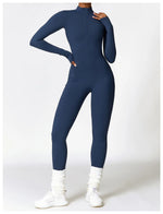 Load image into Gallery viewer, Zippered Contour Yoga Romper With Ultra Compression
