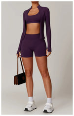 Load image into Gallery viewer, Seamless Long Sleeve Performance Jacket Zip Front Nylon
