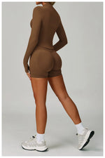 Load image into Gallery viewer, Two Piece Contour Seamless Performance Yoga Ensemble
