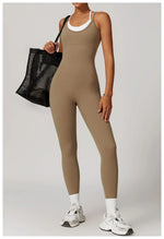 Load image into Gallery viewer, Color Blocking Seamless Yoga Jumpsuit Exquisite Fit
