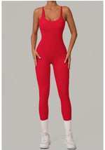 Load image into Gallery viewer, Luxe Sleeveless Yoga Jumpsuit Nylon Spandex
